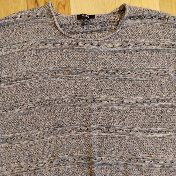 Yest Knit Pullover Sweater 100% Cotton Crew Neck Long Sleeve Multicolor Size 10 - Picture 4 of 9